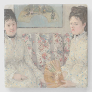 The Sisters (by Berthe Morisot) Stone Coaster