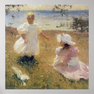 The Sisters, by Frank Weston Benson Poster