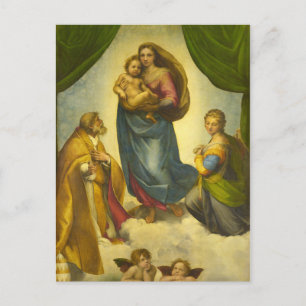 The Sistine Madonna, 1512-1513 by Raphael Postcard