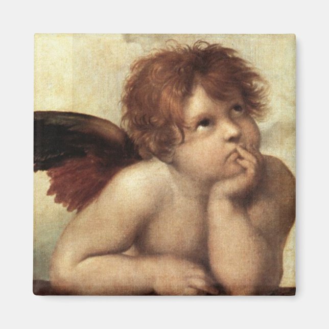 The Sistine Madonna (2nd detail) Magnet (Front)