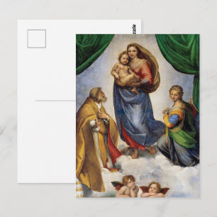 The Sistine Madonna Raphael Postcard