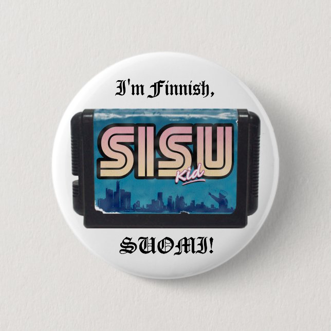 The Sisu Kid BUTTON (Front)