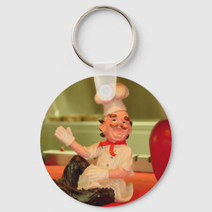 The Sitting Chef Key Ring