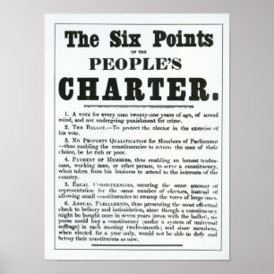 The Six Points of the People's Charter Poster