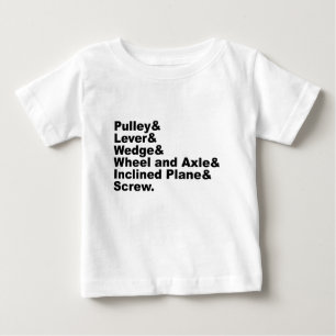 The Six  Simple Machines of Archimedes Baby T-Shirt