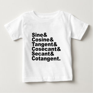The Six Trigonometric Functions of Trigonometry Baby T-Shirt