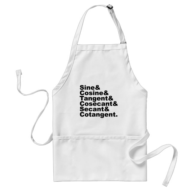 The Six Trigonometric Functions of Trigonometry Standard Apron (Front)