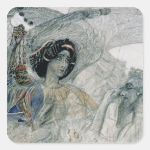 The Six Winged Seraph from The Prophet Square Sticker