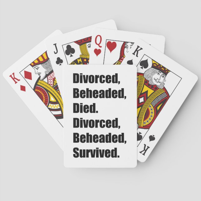 The Six Wives of Henry VIII Playing Cards (Back)