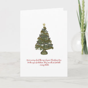 The Size of a Christmas Tree... Holiday Card