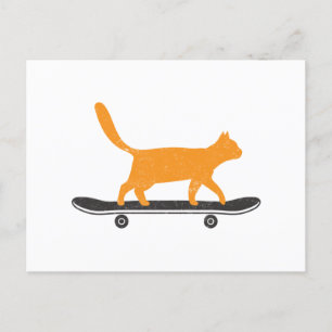 The Skateboard Cat Postcard