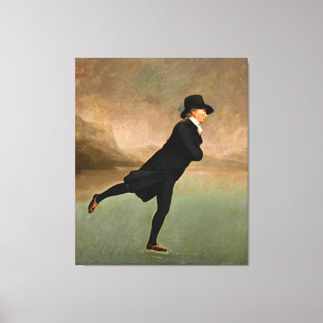 The Skating Minister by Henry Raeburn (c 1790) Canvas Print (Front)
