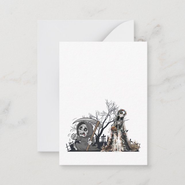  The Skeleton and the Corpse Bride. Card (Front)