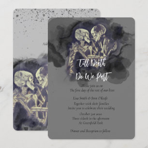 The Skeleton Lovers Wedding Invitations