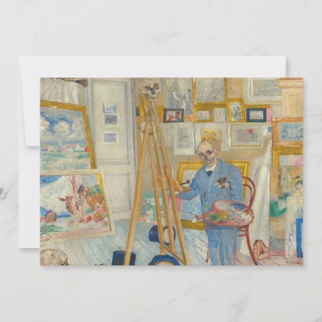 The Skeleton Painter | James Ensor (Front)