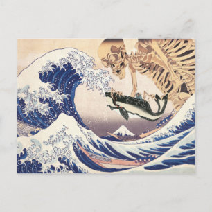 The Skeleton Spectre at The Great Wave Postcard