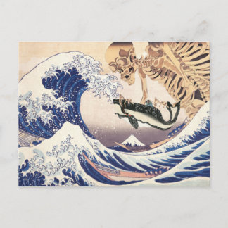 The Skeleton Spectre at The Great Wave Postcard