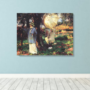 The Sketchers by John Singer Sargent Canvas Print
