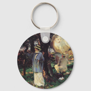 The Sketchers by John Singer Sargent Key Ring