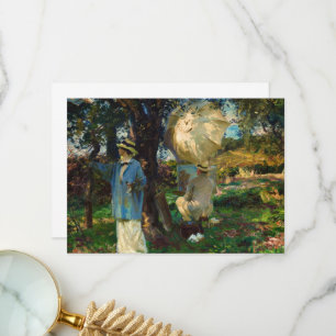 The Sketchers by John Singer Sargent Thank You Card