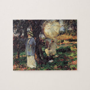 The Sketchers by Sargent, Vintage Victorian Art Jigsaw Puzzle