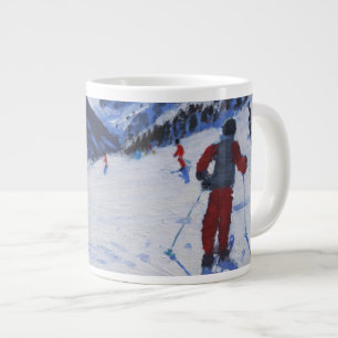The ski instructor Mottaret Large Coffee Mug