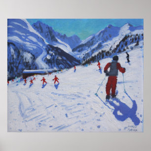 The ski instructor Mottaret Poster