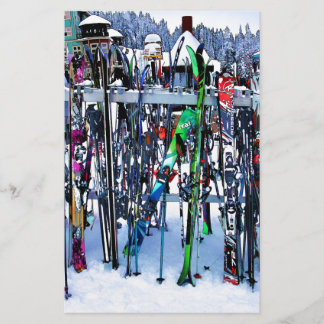The Ski Party - Skis and Poles