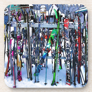 The Ski Party - Skis and Poles Coaster