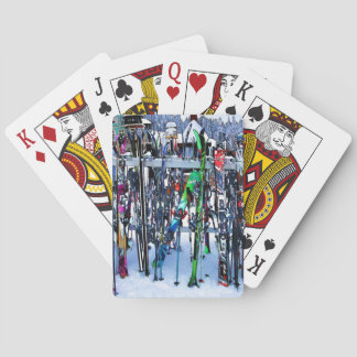 The Ski Party - Skis and Poles Playing Cards