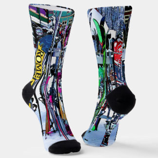 The Ski Party - Skis and Poles Socks
