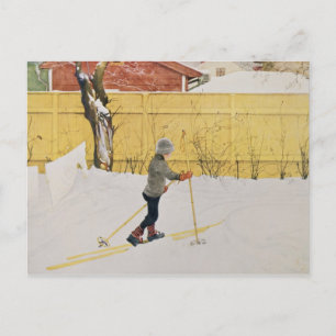 The Skier, c.1909 Postcard