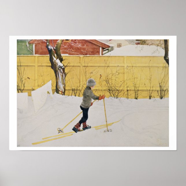 The Skier, c.1909 Poster (Front)