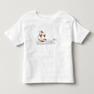 The Skiing Snowman - Toddler T-Shirt