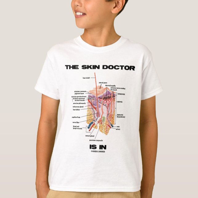 The Skin Doctor Is In (Dermatology Attitude) T-Shirt (Front)