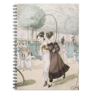 The Skipping Game, plate 115 from 'Le Bon Genre', Notebook