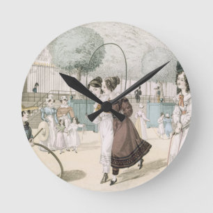 The Skipping Game, plate 115 from 'Le Bon Genre', Round Clock