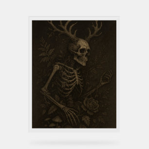 The Skull a Gothic Dark Academia Poster