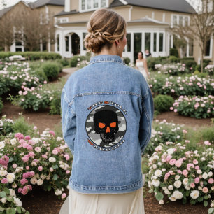 The skull warrior   denim jacket
