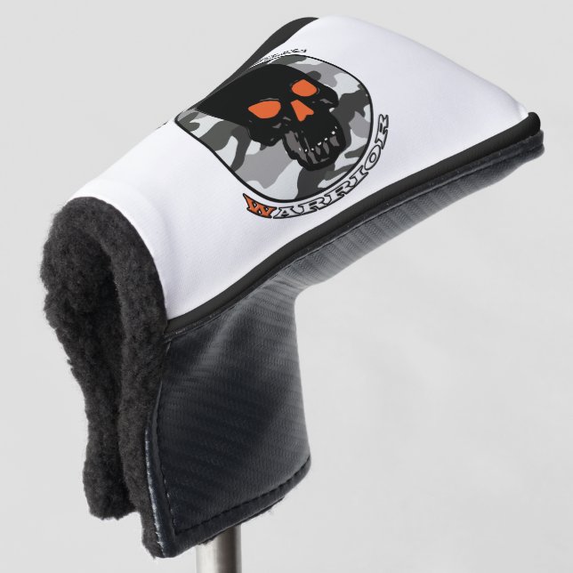 The skull warrior     golf head cover (3/4 Front)