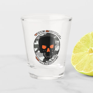 The skull warrior   shot glass