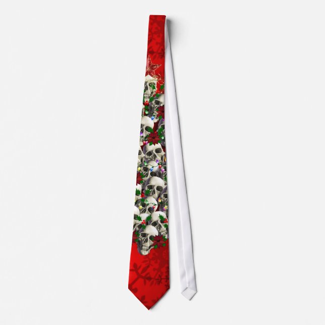 The Skulls of Christmas Tie (Front)