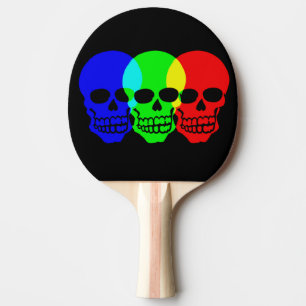 The Skulls Ping Pong Paddle