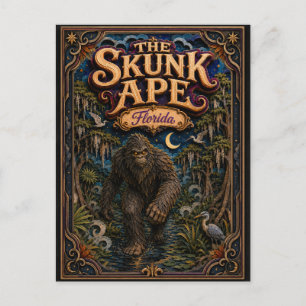 The Skunk Ape Florida Popcut Legends Postcard