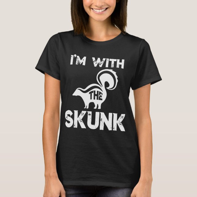 The Skunk Halloween Funny Costume T-Shirt (Front)