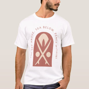 The Sky Above Sea Below Peace Within T-Shirt
