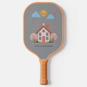 The sky cried with happiness pickleball paddle