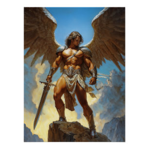The Sky-Forged Champion Archangel Michael Poster