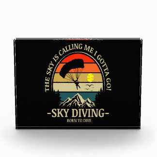 The Sky Is Calling Me I Gotta Go Sky Diving Photo Block