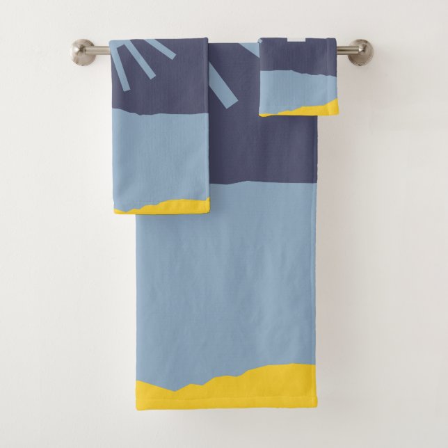 The sky is falling 13 bath towel set (Insitu)